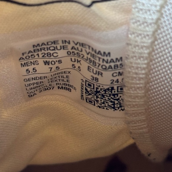 Converse All-Star Chuck 70 Hi Colorblock Rhubarb Pie Sneaker Shoes Size 7.5 - Picture 11 of 11